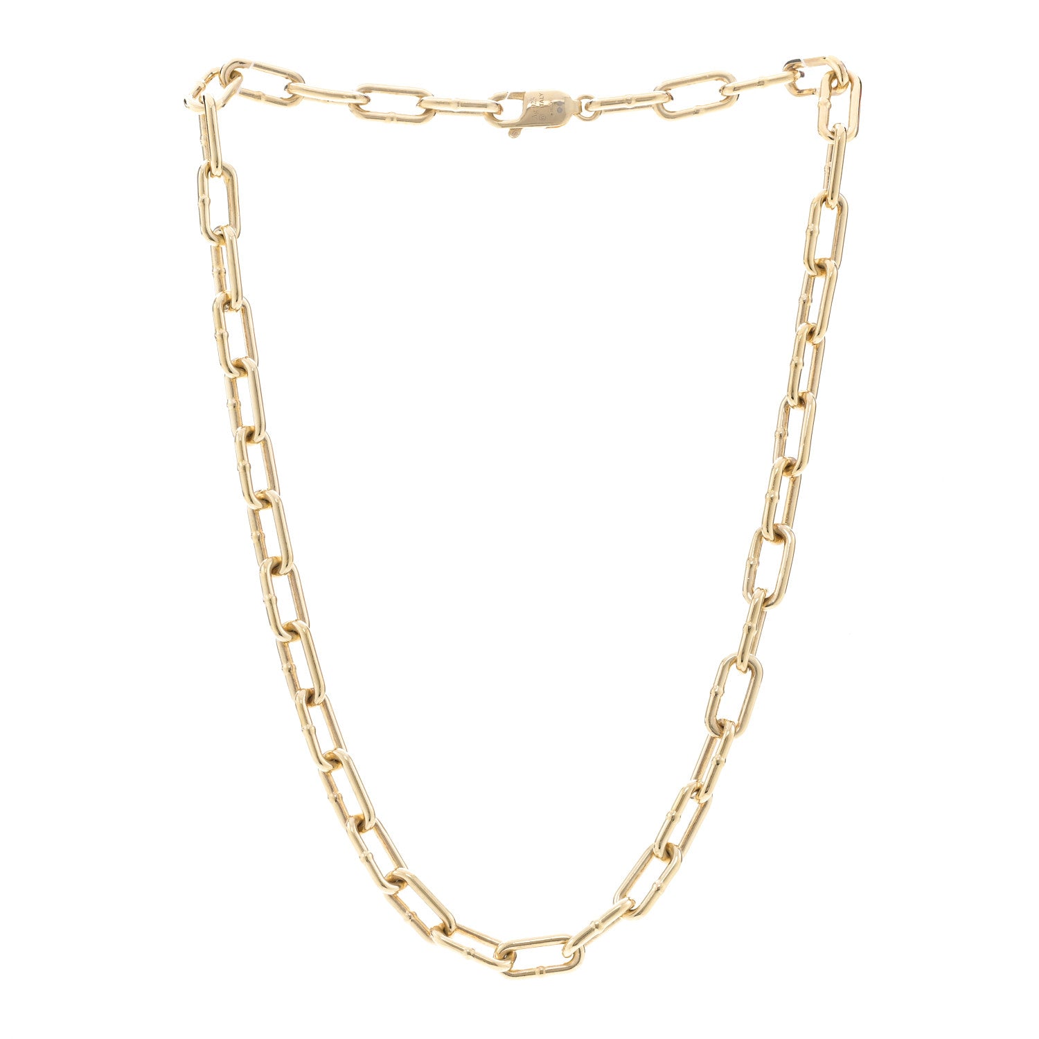 Bottega Veneta 18K Yellow Gold Sterling Silver Link Necklace Gold 3 of 5