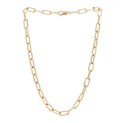 Bottega Veneta 18K Yellow Gold Sterling Silver Link Necklace Gold 3 of 5