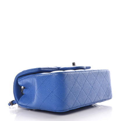 Chanel Caviar Quilted Mini Rectangular Flap Blue 4 of 9
