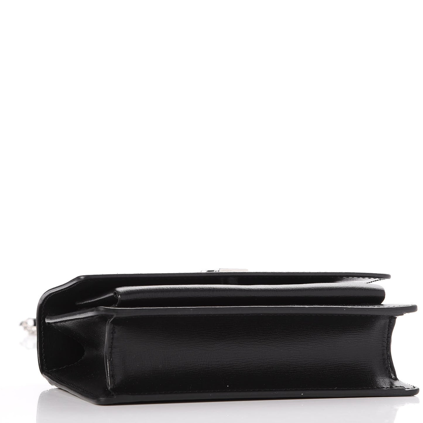 Calfskin Monogram Sunset Chain Wallet Black