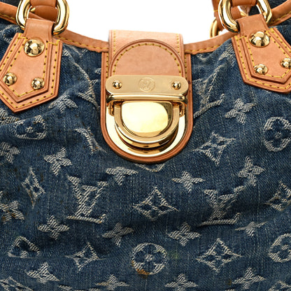Louis Vuitton Monogram Denim Pleaty Blue 7 of 12