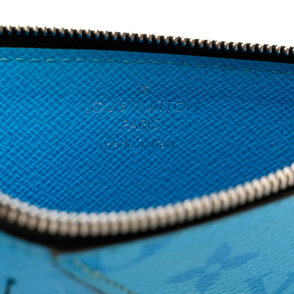 Louis Vuitton Taigarama Coin Card Holder Blue Lagoon 5 of 6