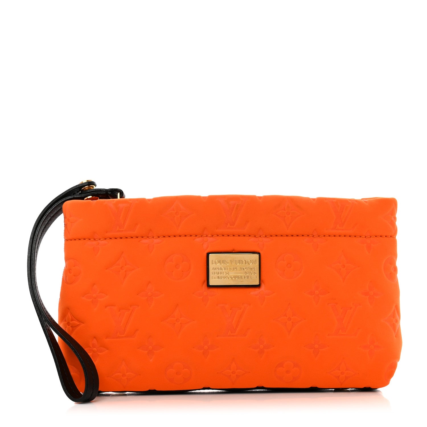 Louis Vuitton Monogram Scuba Clutch Pochette Orange 1 of 7