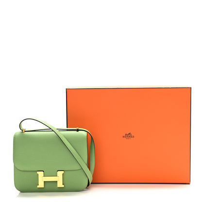 Hermes Epsom Constance 18 Vert Criquet 9 of 9
