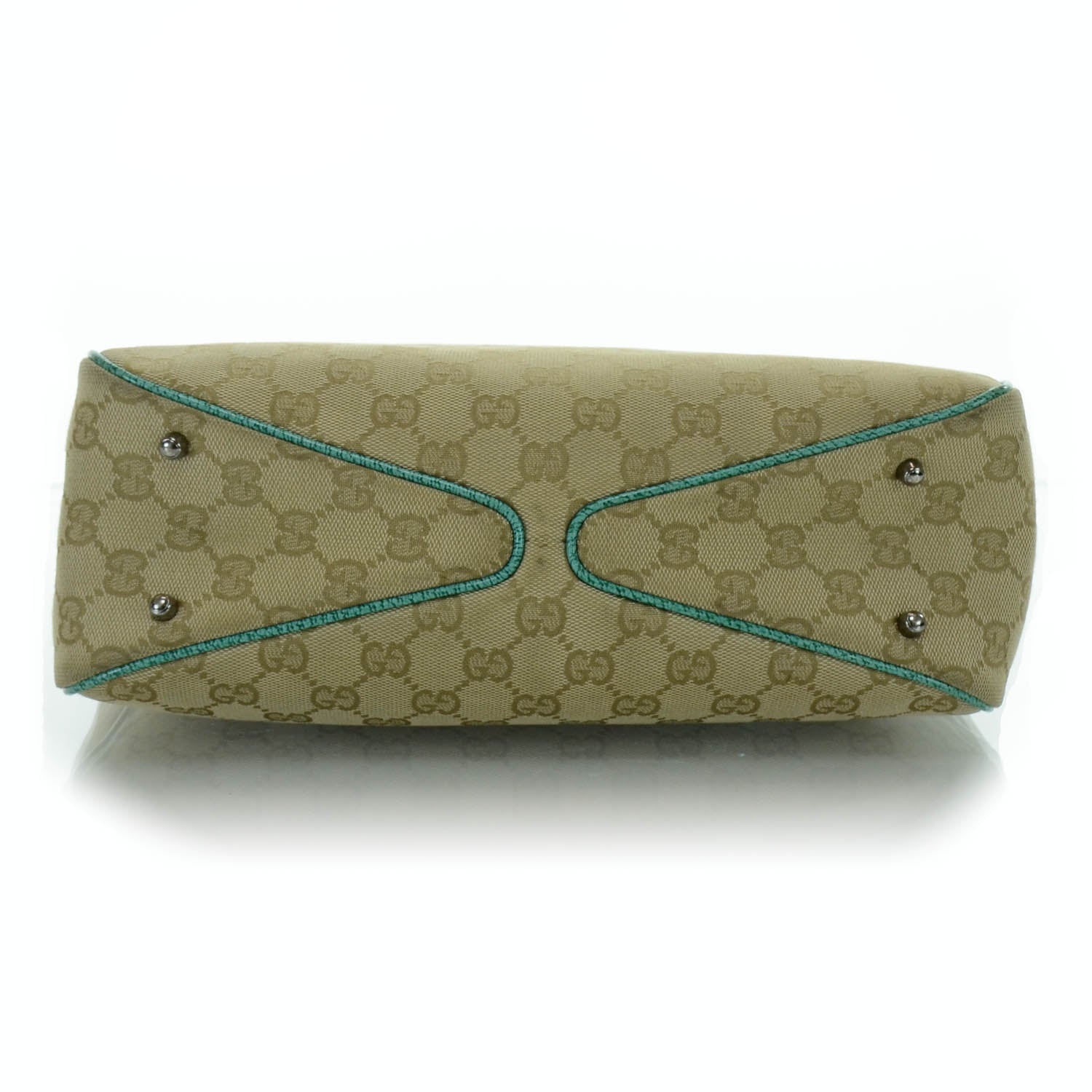 Gucci Monogram Tote Green 6 of 12