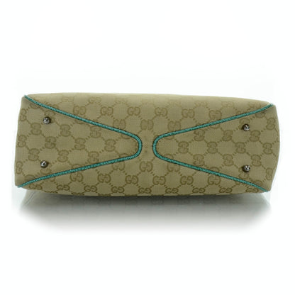 Gucci Monogram Tote Green 6 of 12