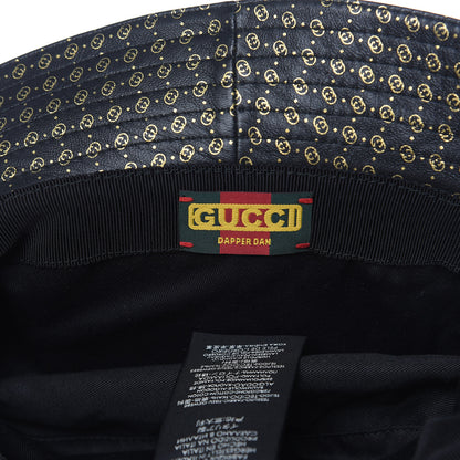Gucci X DAPPER DAN Velvet Nappa Ayers GG Micro Monogram Fedora S Black 6 of 6