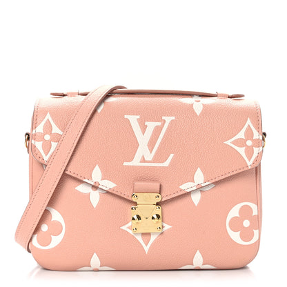 Louis Vuitton Empreinte Monogram Giant Pochette Metis Rose Trianon Cream 1 of 8