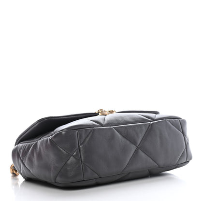 Chanel Lambskin Quilted Medium Chanel 19 Flap Dark Grey 3 of 9