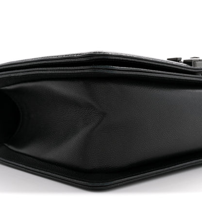 Chanel Caviar Quilted Medium Boy Flap So Black 9 of 12