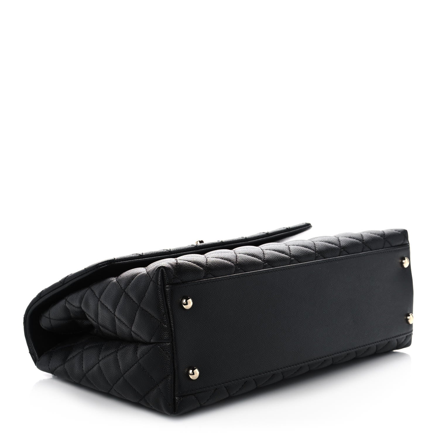 Chanel Caviar Quilted Medium Coco Handle Flap Black 4 of 11