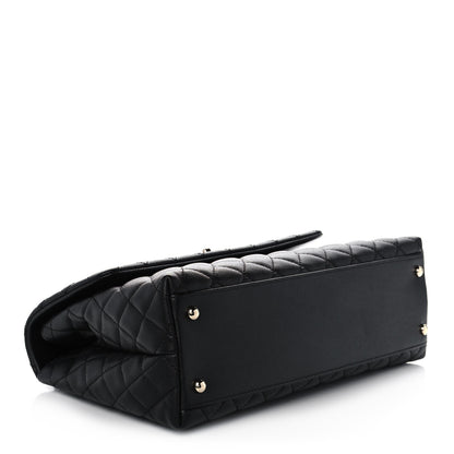 Chanel Caviar Quilted Medium Coco Handle Flap Black 4 of 11