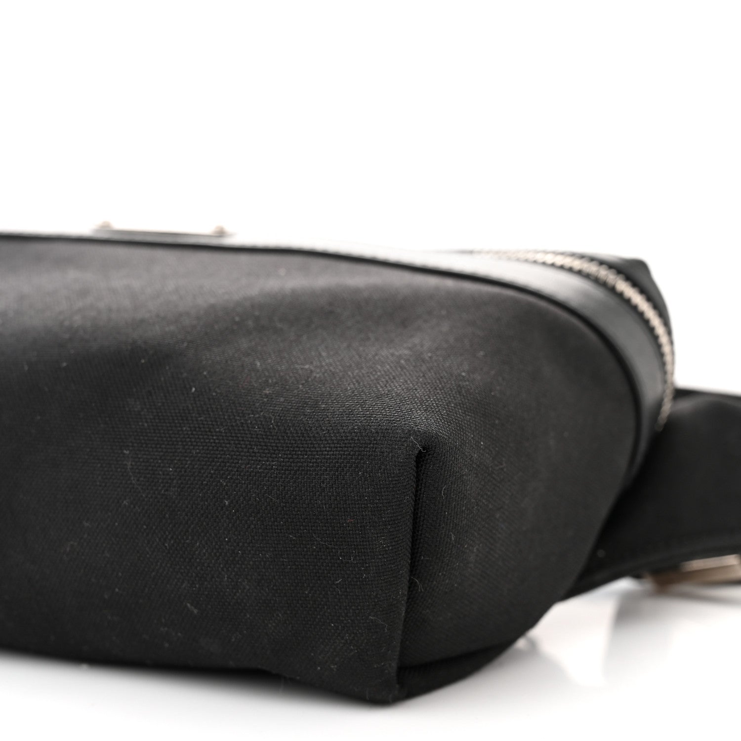 Saint Laurent Canvas Calfskin City Belt Bag Black 10 of 10