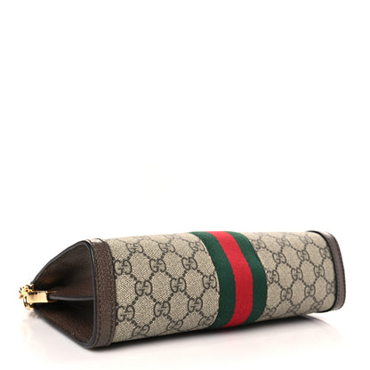 Gucci GG Supreme Monogram Web Small Ophidia Chain Shoulder Bag Brown 4 of 9