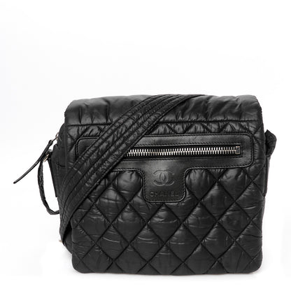 Chanel Nylon Small Coco Cocoon Messenger Bag Black 1 of 11