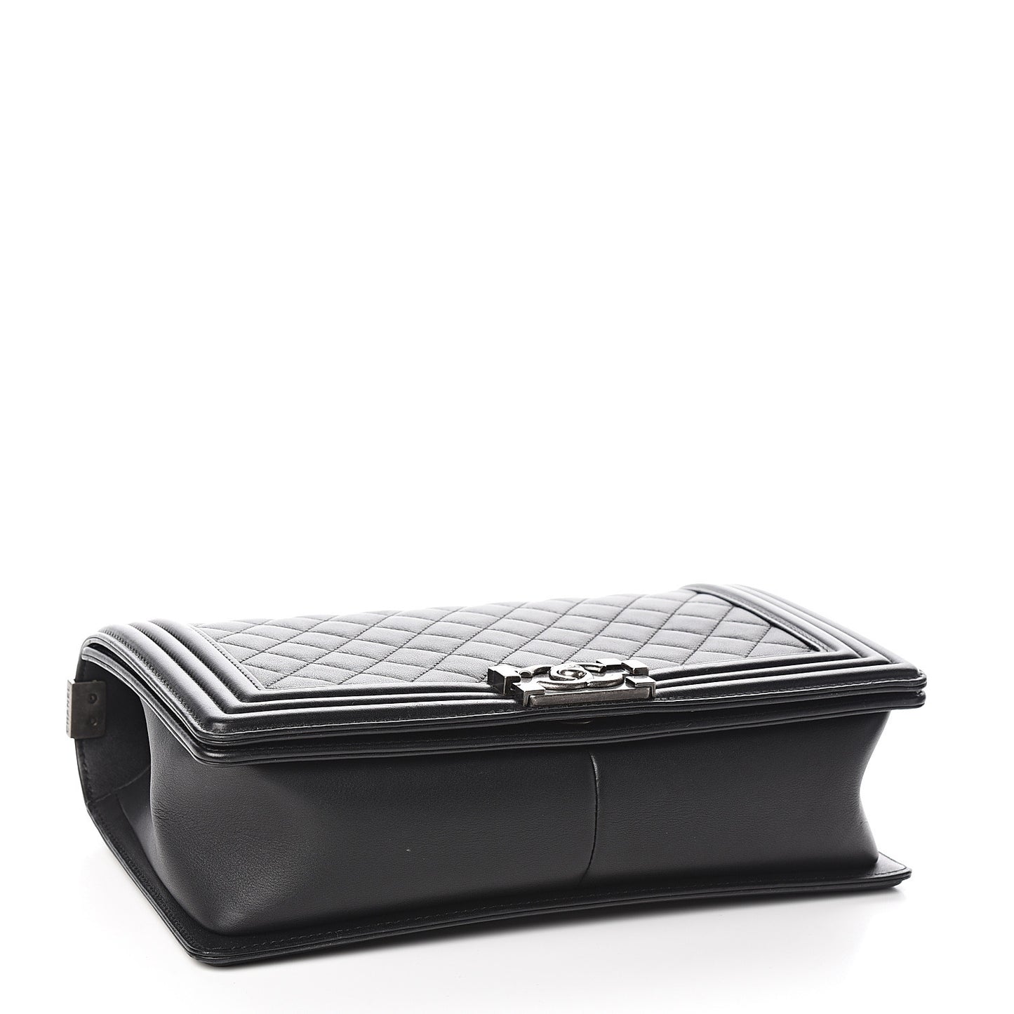 Calfskin Quilted New Medium Boy Flap Black