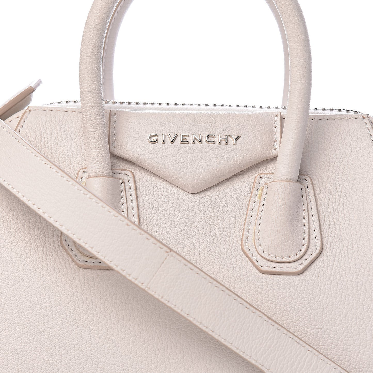 Sugar Goatskin Mini Antigona White