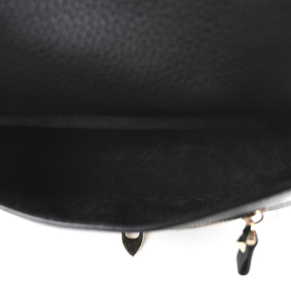 Valentino Garavani Pebbled Calfskin Rockstud Crossbody Saddle Bag Black 5 of 9