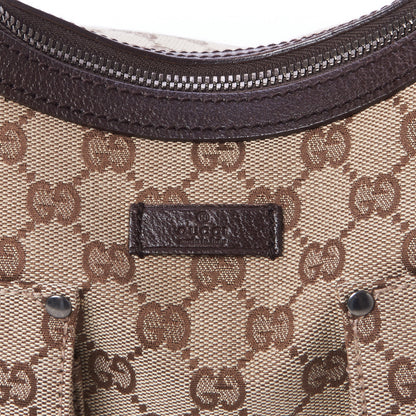 Gucci Monogram Front Pocket Hobo Dark Brown 7 of 9