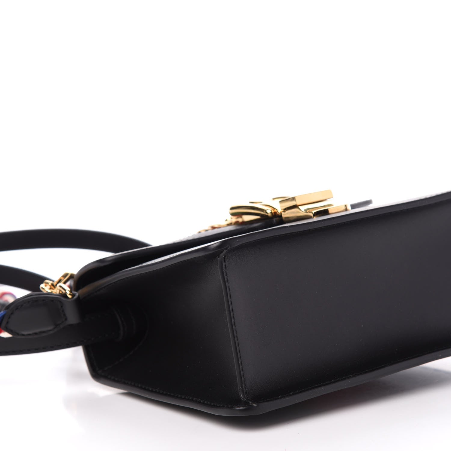 Gucci Calfskin Mini Sylvie Top Handle Bag Black 10 of 12