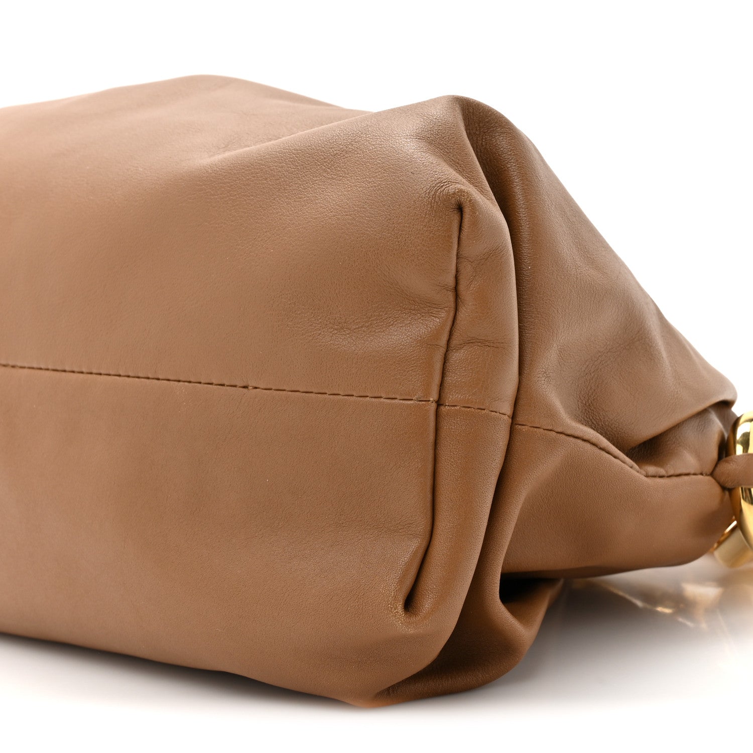 Bottega Veneta Calfskin The Pouch Chain Teak 9 of 12