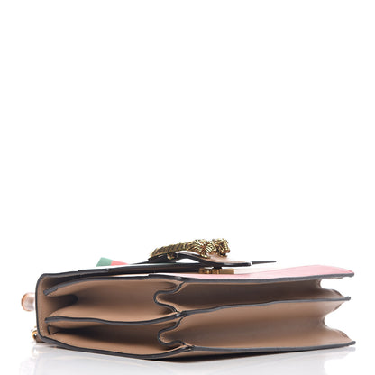 Gucci Calfskin Bamboo Web Medium Dionysus Top Handle Bag Camelia Bright Evergreen Hibiscus Red 4 of 20