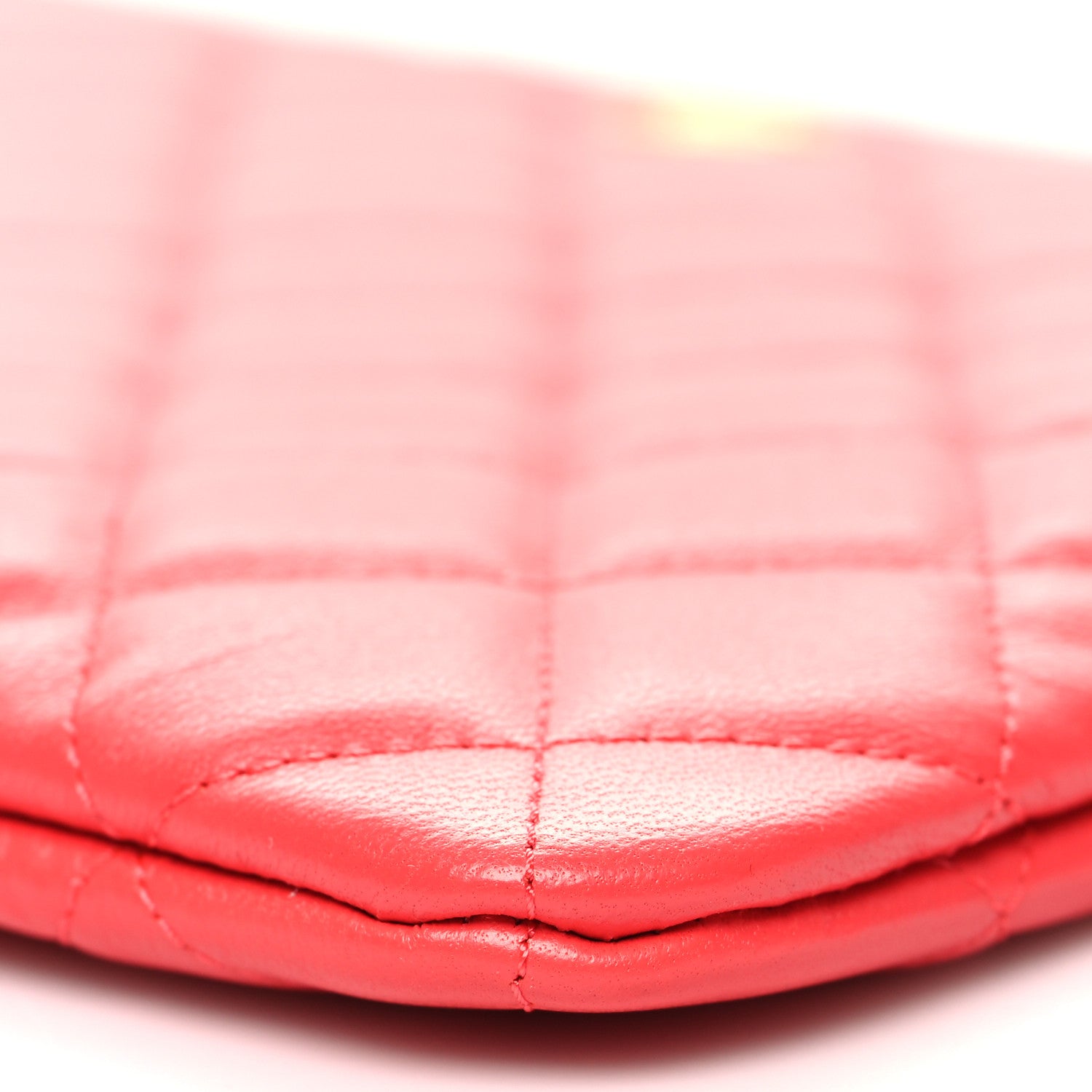 Chanel Lambskin Quilted Medium Cosmetic Case Pink 10 of 11