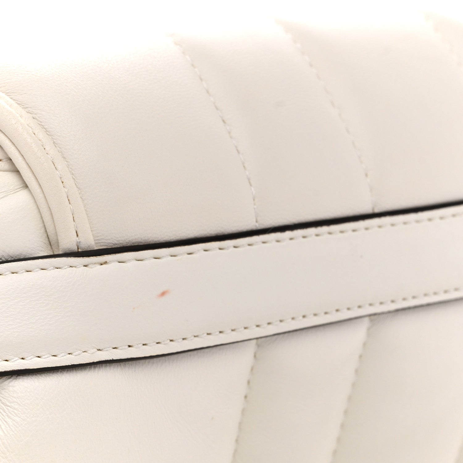 Gucci Nappa Vertical Matelasse Small Maxi Horsebit Chain Shoulder Bag Great White 11 of 15
