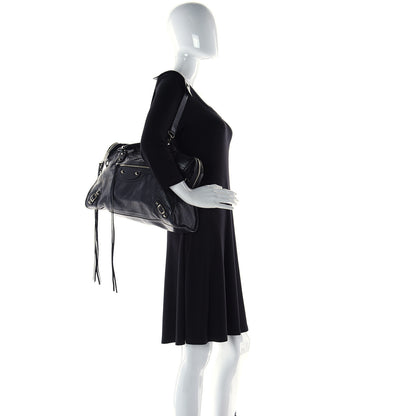 Balenciaga Agneau Classic Silver Hardware City Black 4 of 7