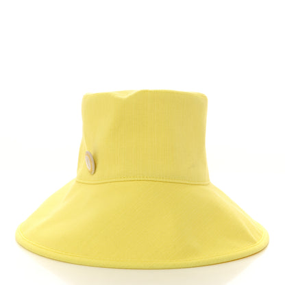 Hermes Toile De Chanvre Cotton Stretch Gaelle Hat Jaune Soleil 3 of 8
