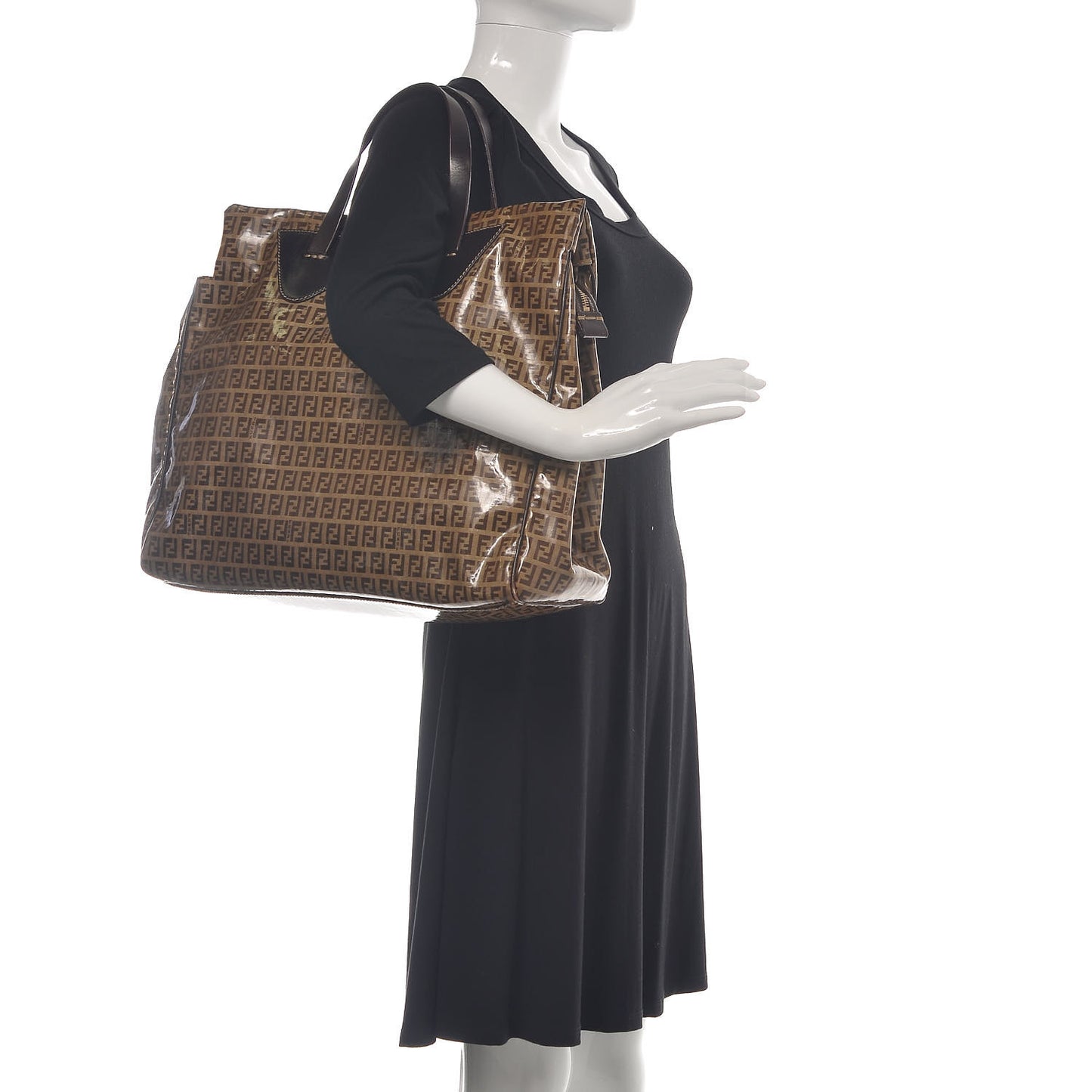 Vinyl Zucchino Large Tote Tobacco