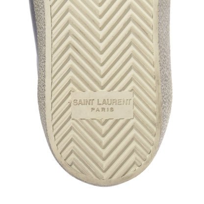 Saint Laurent Calfskin Court Classic Sneakers 38.5 Silver 8 of 8