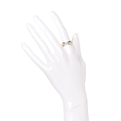 Cartier 18K White Yellow Pink Gold Diamond Small Trinity Paved Ring 53 6.25 4 of 12