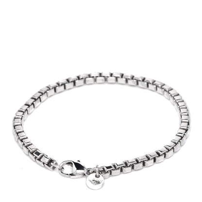 Tiffany Sterling Silver 4mm Venetian Link Bracelet 3 of 5