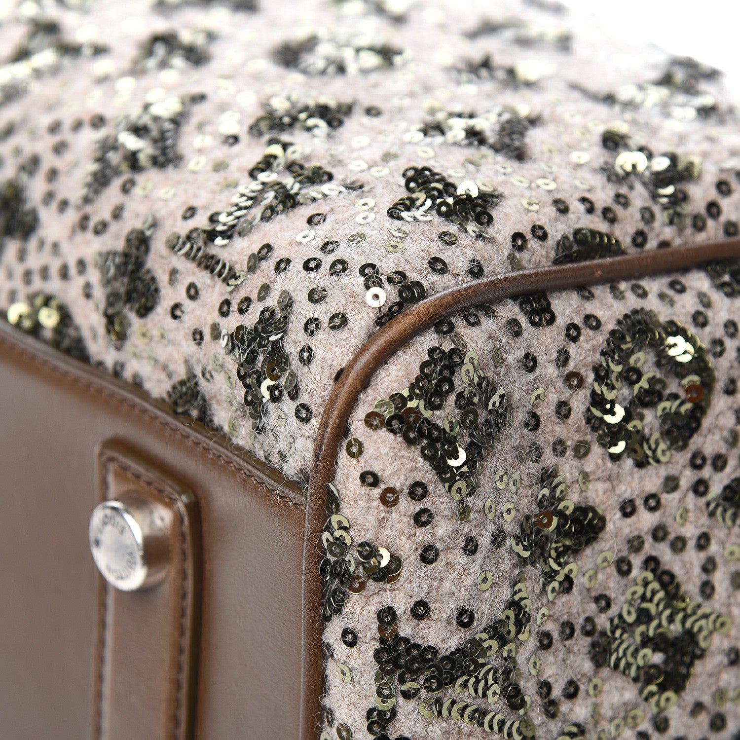 Louis Vuitton Sequin Monogram Sunshine Express Speedy Kaki 9 of 13