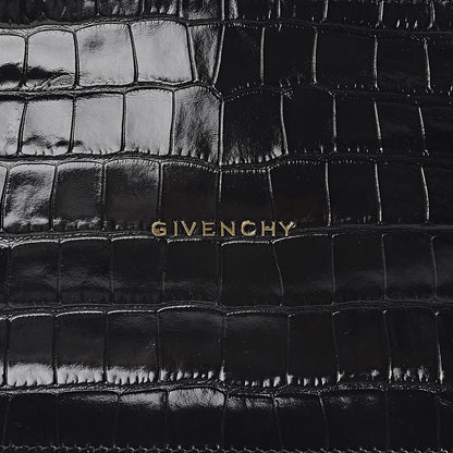 Givenchy Calfskin Crocodile Embossed Small Pandora Black 10 of 10