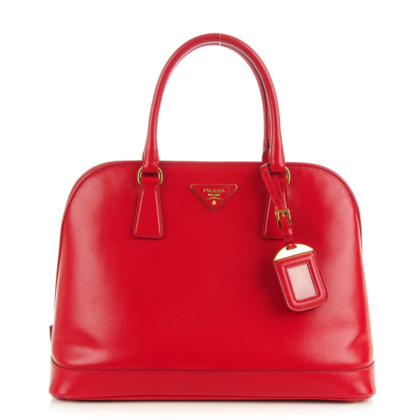 Saffiano Vernice Open Promenade Tote Rosso