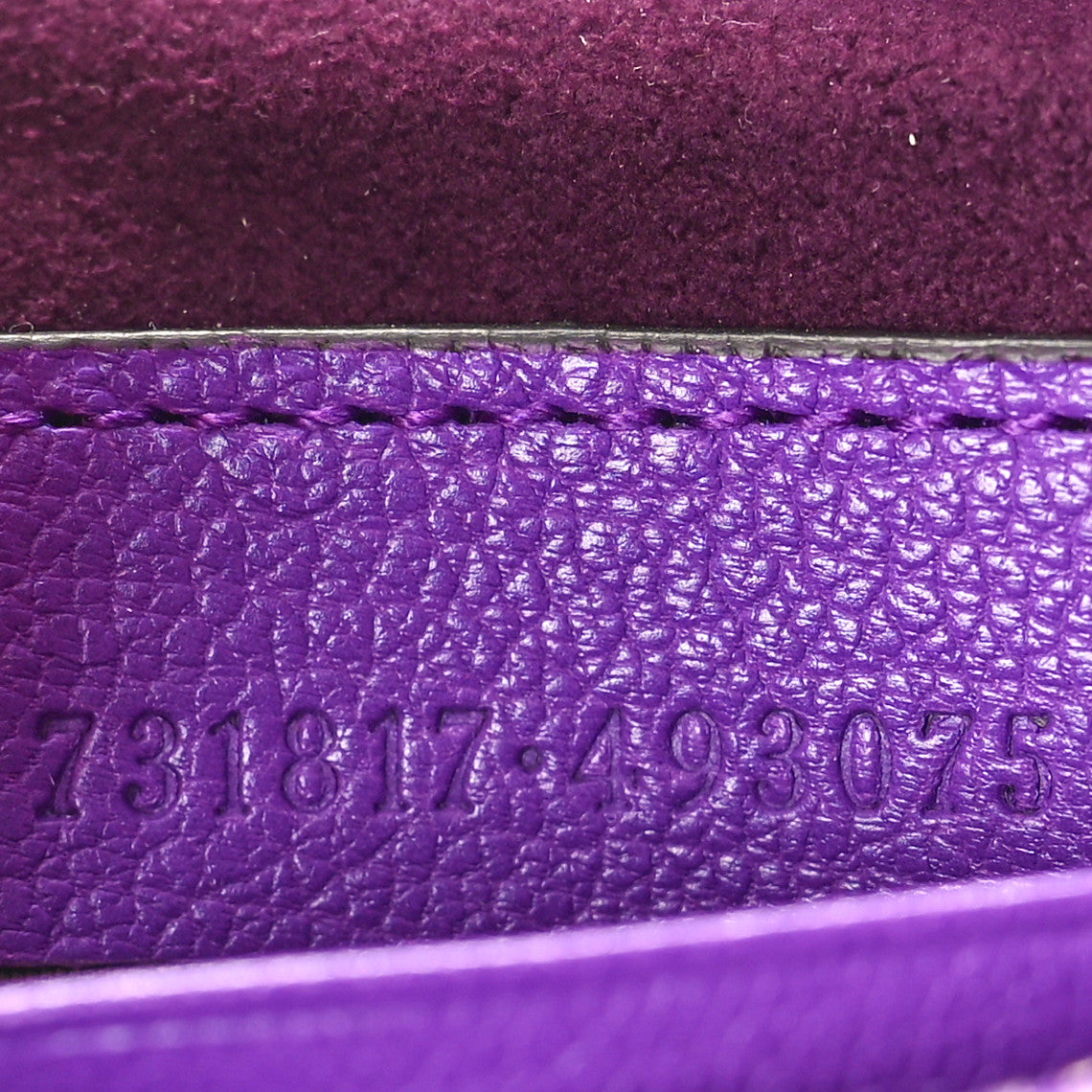Gucci Goatskin Small Aphrodite Shoulder Bag Shine Purple 7 of 12