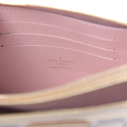 Louis Vuitton Damier Azur Double Zip Pochette 7 of 10