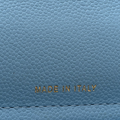 Chanel Caviar Quilted Flap Phone Holder With Chain Light Blue 8 of 12