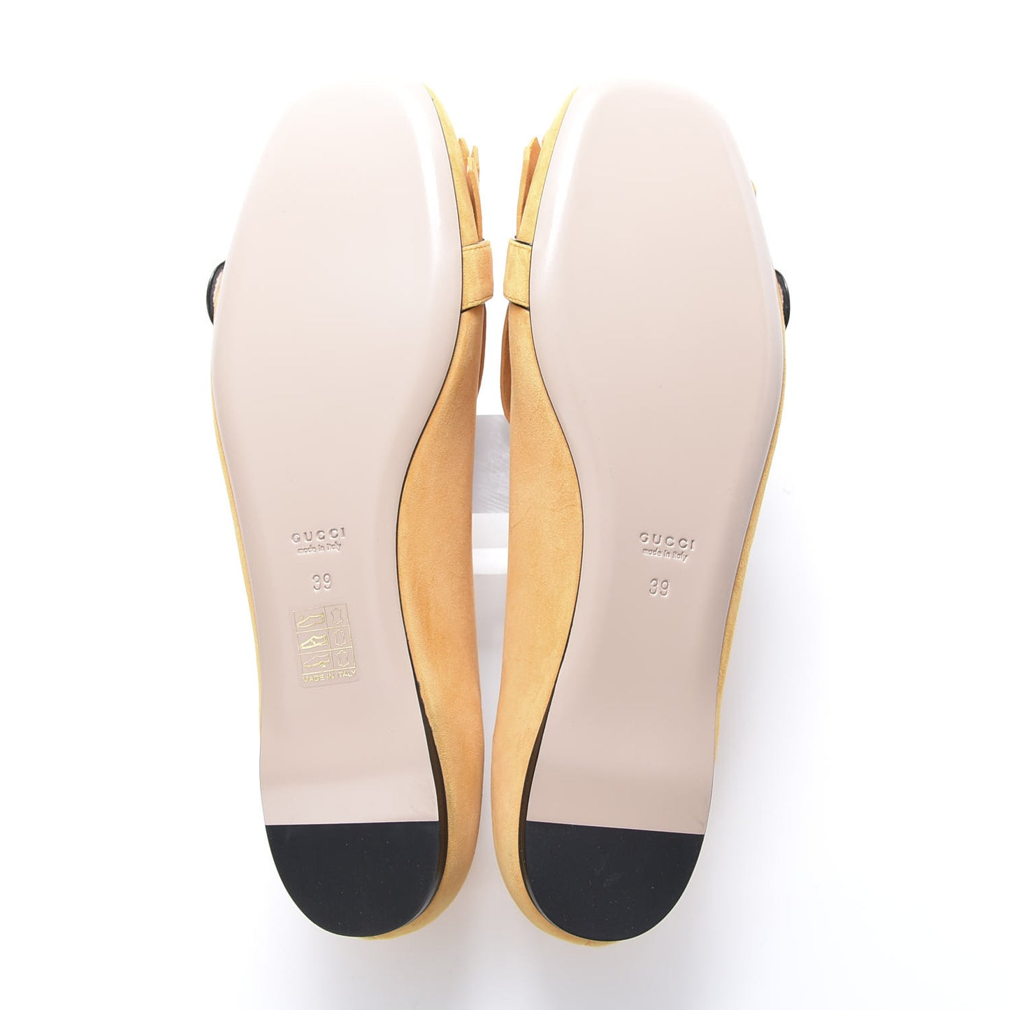 Kid Scamosciato GG Marmont Fringe Flats 39 Crystal Copper
