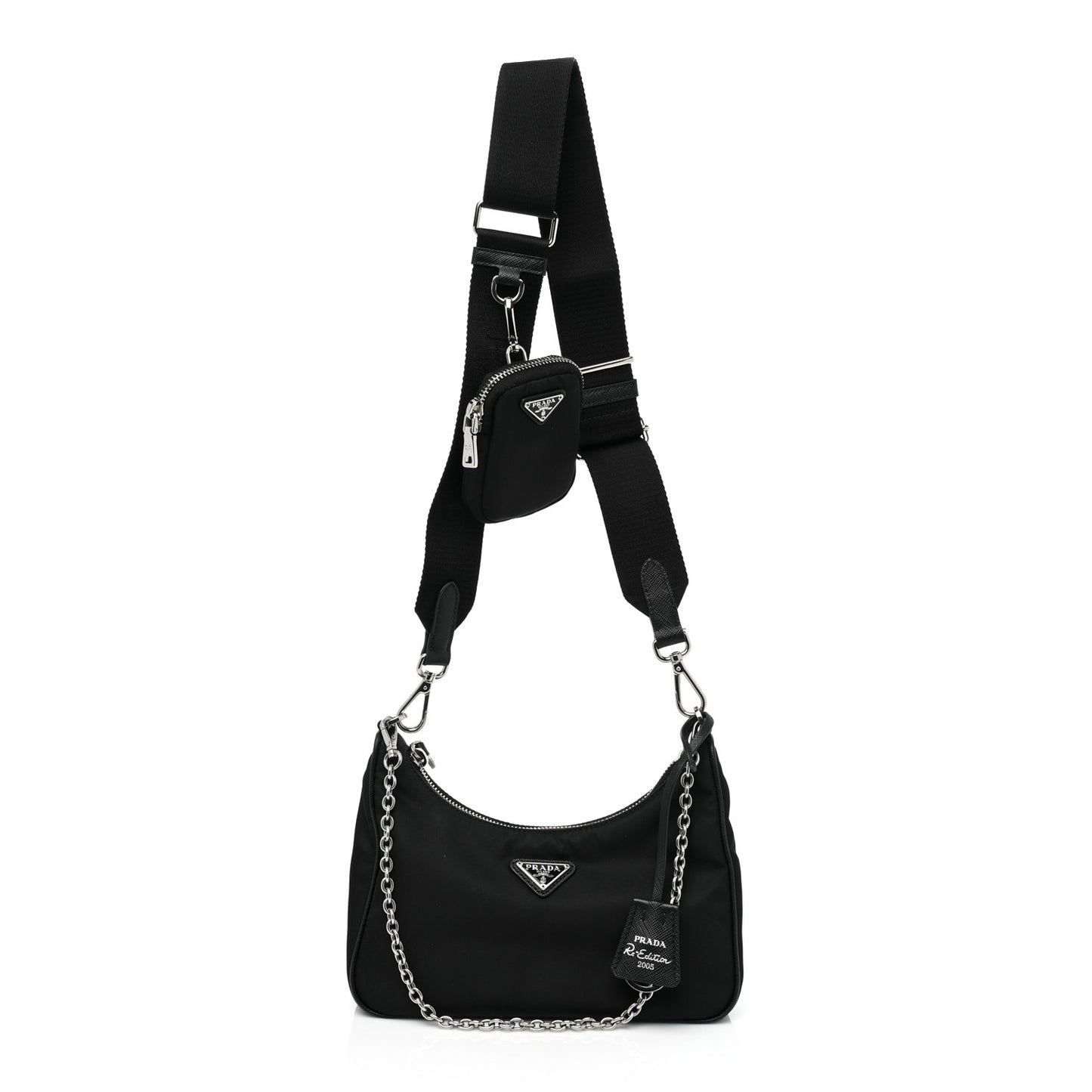 Nylon Re-Edition 2005 Shoulder Bag Black