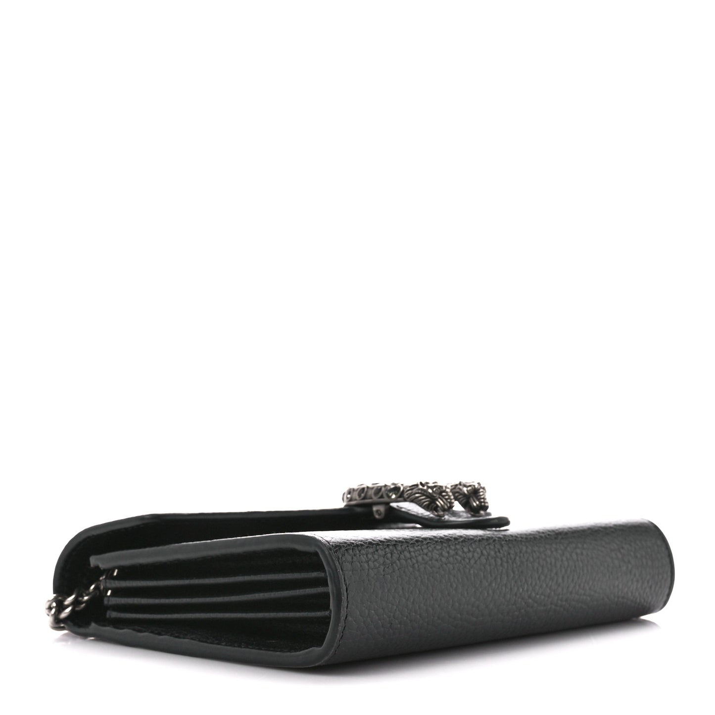 Calfskin Mini Dionysus Chain Wallet Black