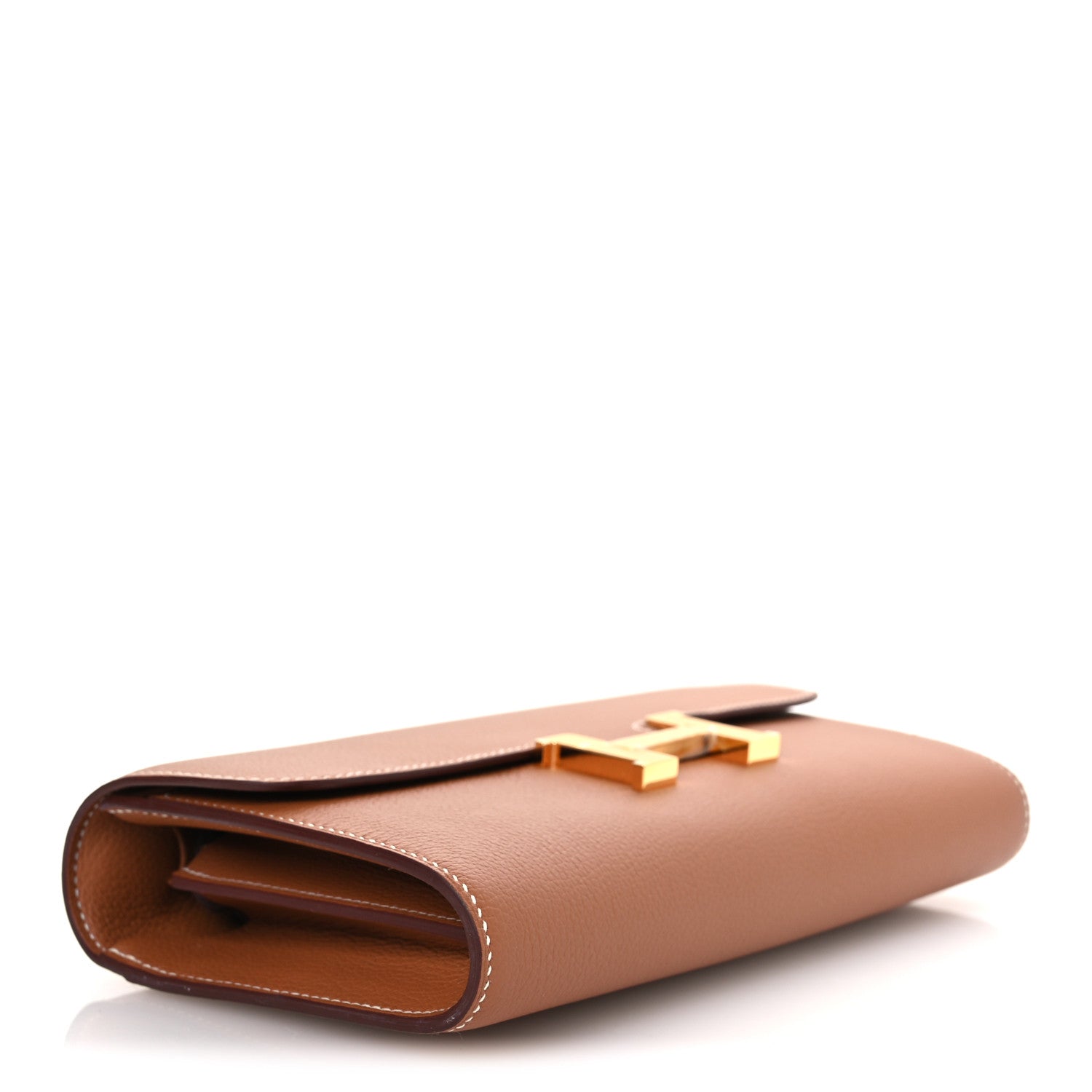 Hermes Evercolor Constance Wallet To Go Gold 4 of 12