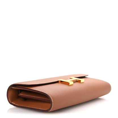 Hermes Evercolor Constance Wallet To Go Gold 4 of 12