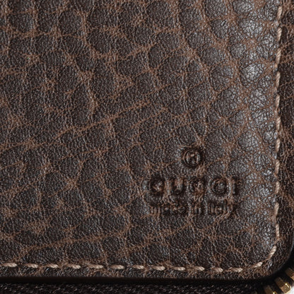 Gucci Monogram Bamboo Zip Around Compact Wallet Brown 6 of 7