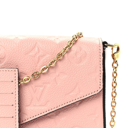 Louis Vuitton Empreinte Pochette Felicie Chain Wallet Rose Poudre 8 of 11