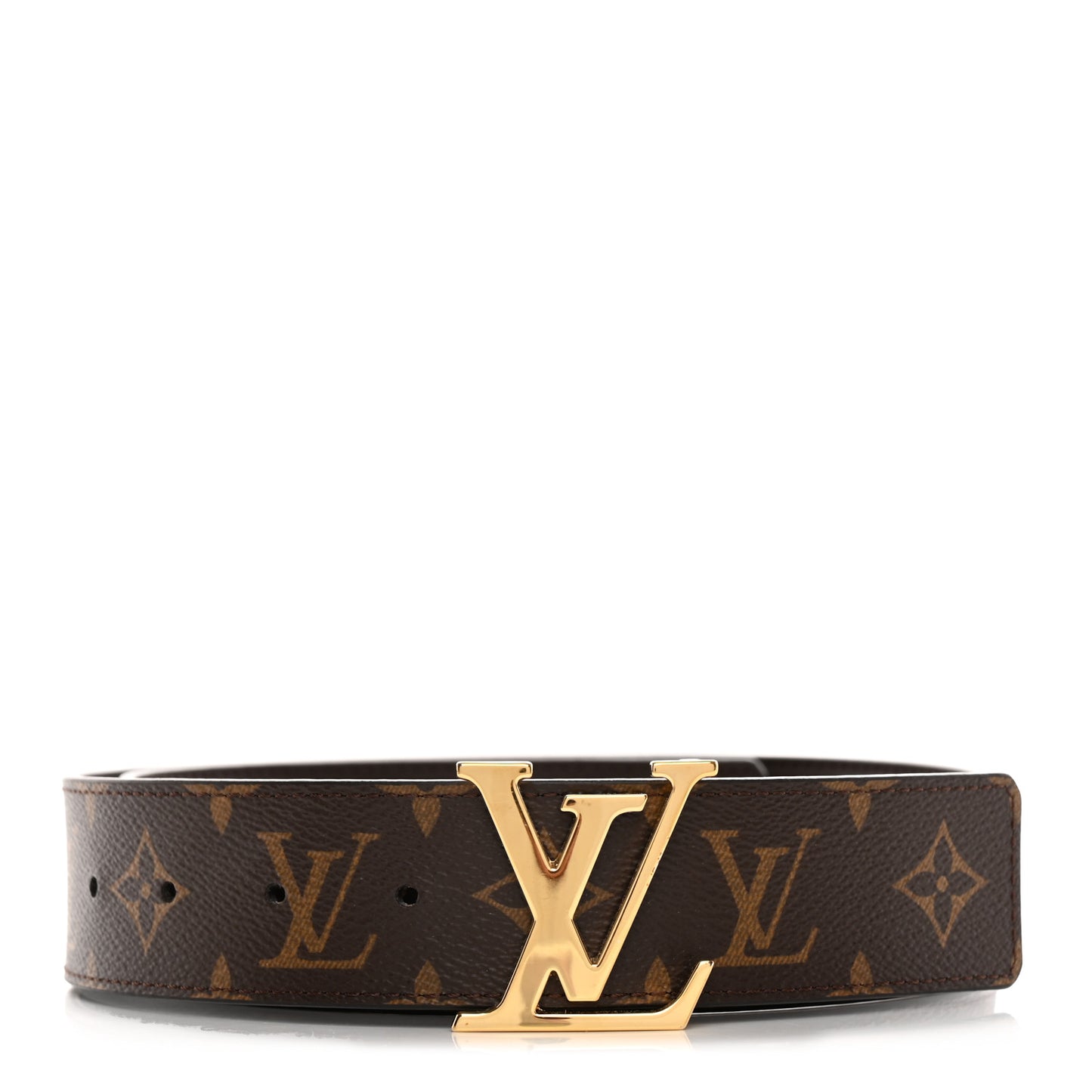 Monogram Calfskin 40mm LV Initiales Reversible Belt 80 32 Black