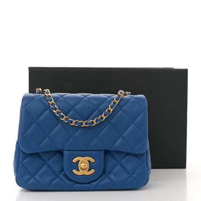 Chanel Lambskin Quilted Mini Pearl Crush Flap Blue 11 of 11