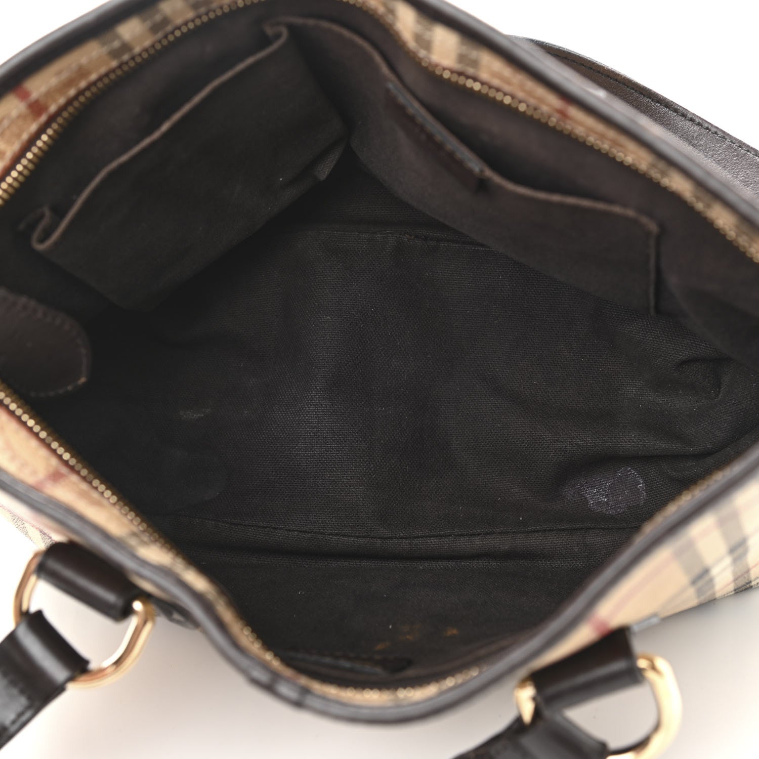 Burberry Haymarket Check Medium Regent Tote Chocolate 5 of 23